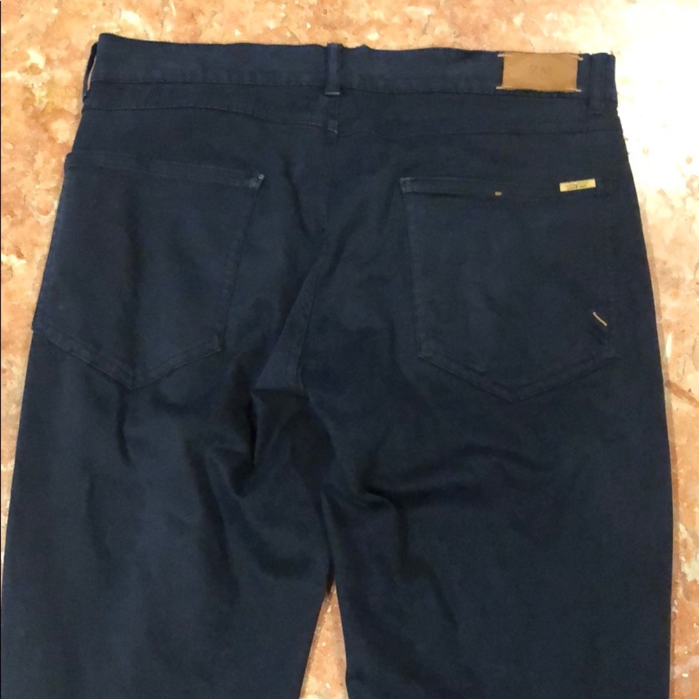 Zara Man Basic Navy Pants Size 30 - image 2